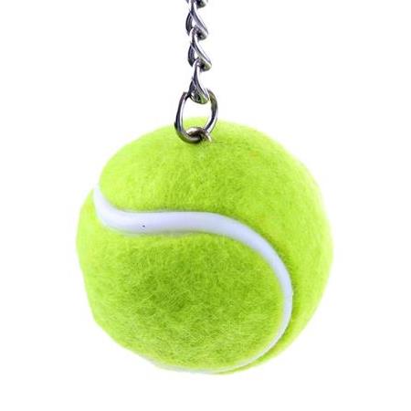 Floresan Yeşil Tenis Topu Figürlü Anahtarlık ve Çanta Süsü