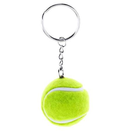 Floresan Yeşil Tenis Topu Figürlü Anahtarlık ve Çanta Süsü
