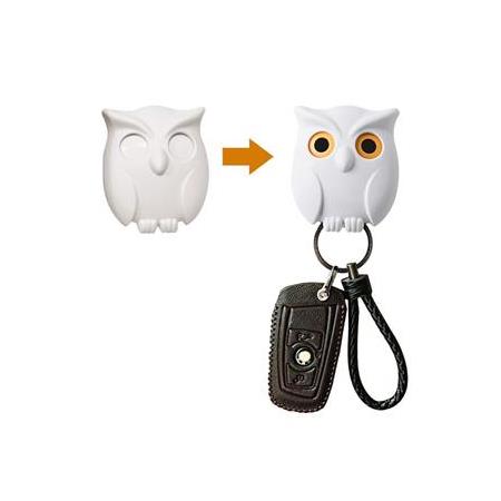 Baykuş Manyetik Anahtar Askılığı Pratik ve Dekoratif Beyaz