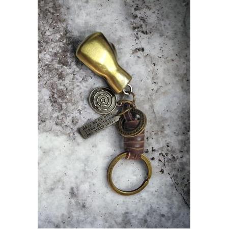 Boks Eldiveni Figürlü Metal Deri Anahtarlık