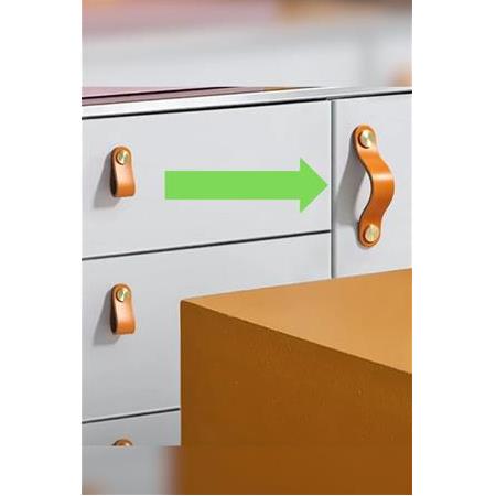 Nordik Çekmece Kulpları İle Uyumlu Ekstra 1 Adet Pirinç Buton ve 1 Adet Vida Seti