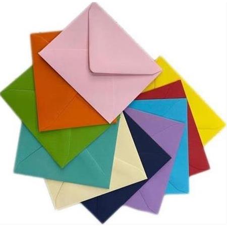 Mini Zarf Renkli 5 Adet 7x9 cm
