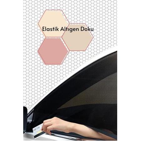 Her Otoya Uygun Elastik Oto Güneşlik Altıgen Doku 2 Adet