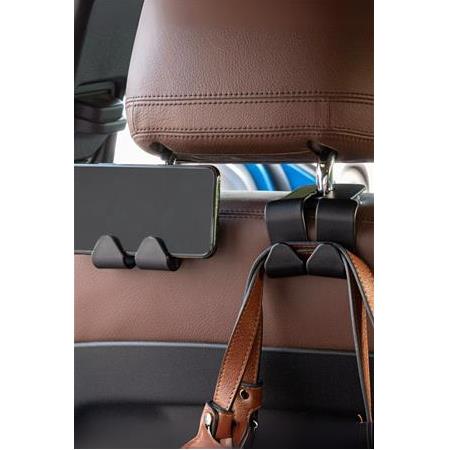 Araç İçi Koltuk Arkası Çift Askılı Kancası Yük Alıcı ve Telefon Tutucu 2 Adet