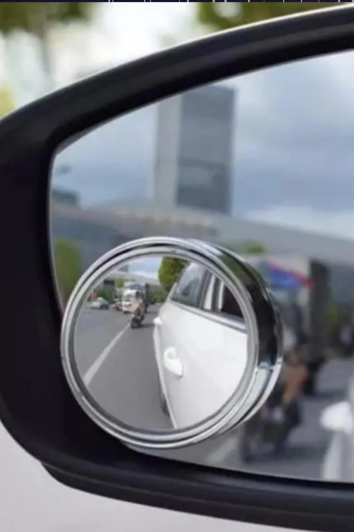 Kör Nokta Aynası Gerçek Cam Dışbükey 50 mm - Krom Çerçeveli 2 Adet - Görsel 2