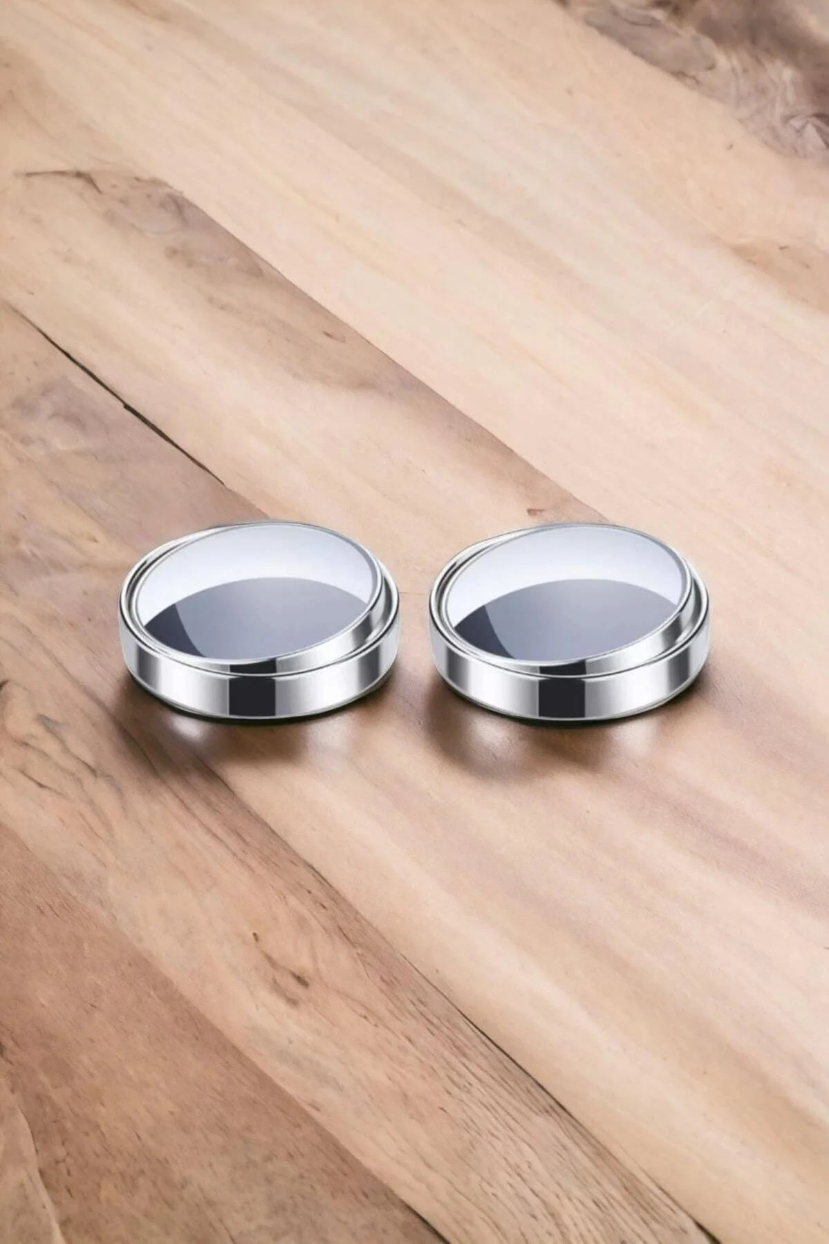 Kör Nokta Aynası Gerçek Cam Dışbükey 50 mm - Krom Çerçeveli 2 Adet - Görsel 3
