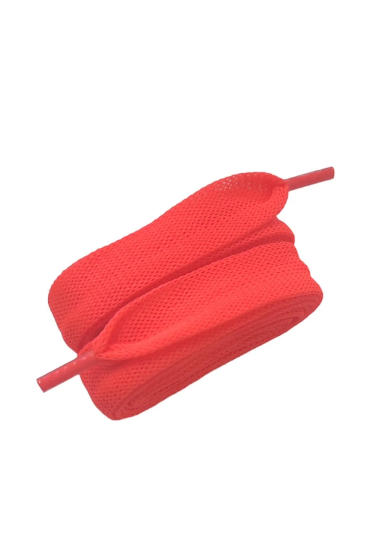 Kalın Örgü Ayakkabı Bağcığı 120 cm 2 cm Pembe - Tül Spor Ayakkabı Bağcığı Çift - Görsel 3