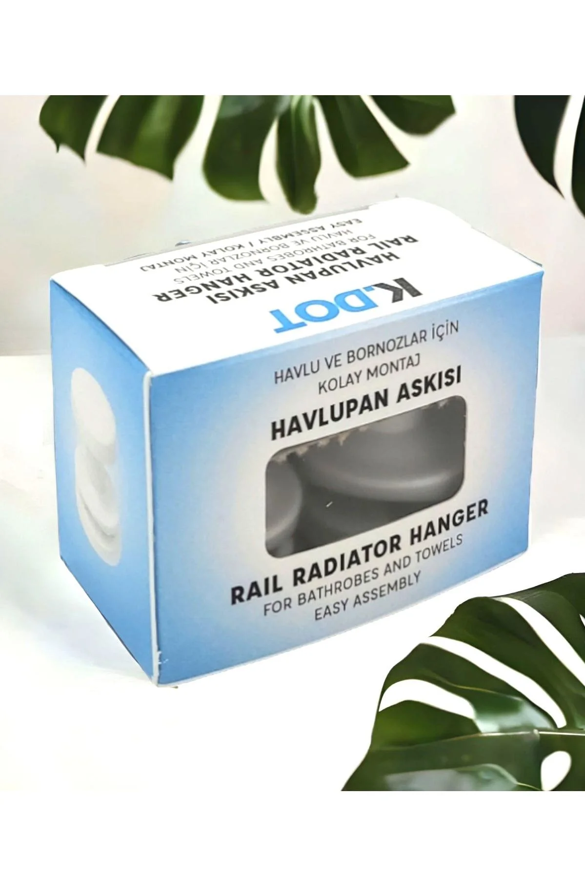 Havlupan Askısı 2 Adet Beyaz - Havlu ve Bornoz Kancası Kolay Montaj - Görsel 6