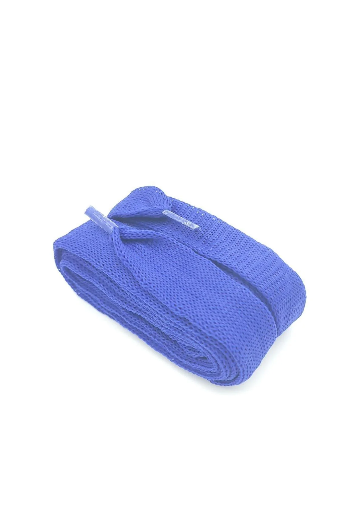 Kalın Örgü Ayakkabı Bağcığı 120 cm 2 cm Gece Mavisi - Tül Spor Ayakkabı Bağcığı Çift - Görsel 3