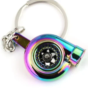 Turbo Anahtarlık Metal Neo Chrome Meneviş Renk - Turbo Figürlü Oto Anahtarlık