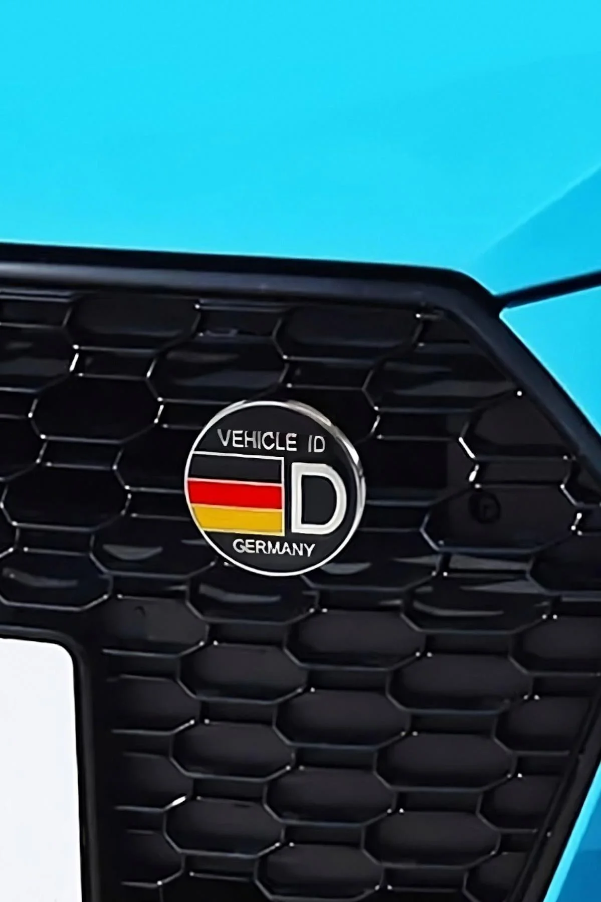 Panjur Arması Almanya Bayraklı Vehicle ID D - Metal Emaye Araç Panjur Süsü 60 mm - Görsel 2