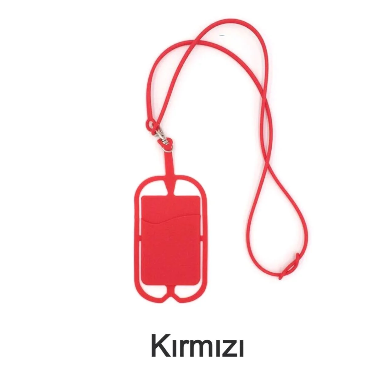 Telefon Askısı Silikon Kartlıklı Boyun Askılı - Tüm Telefonlarla Uyumlu Kılıf - Görsel 5