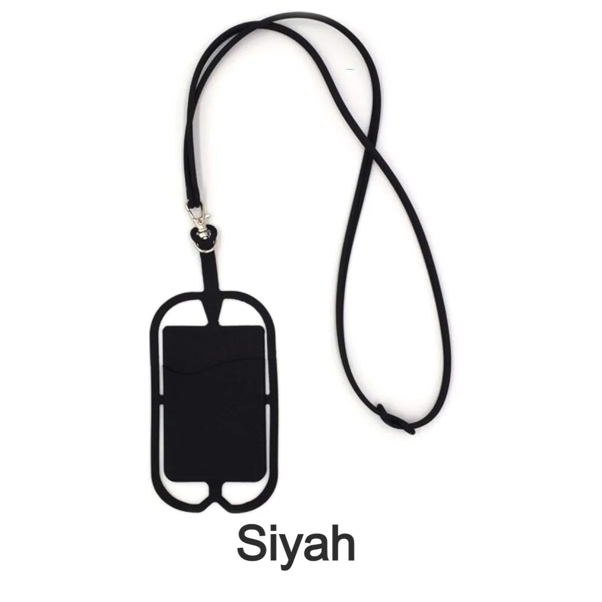 Telefon Askısı Silikon Kartlıklı Boyun Askılı - Tüm Telefonlarla Uyumlu Kılıf - Görsel 8