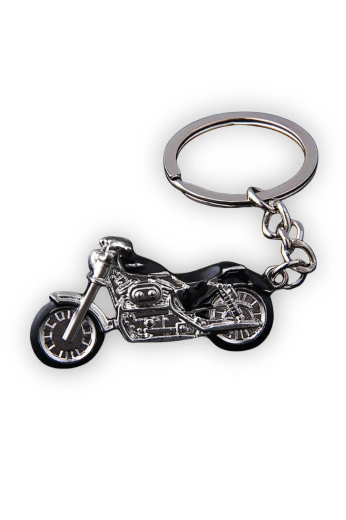 Motosiklet Anahtarlık Çinko Alaşım Metal 4,5 cm - Motor Figürlü Anahtarlık