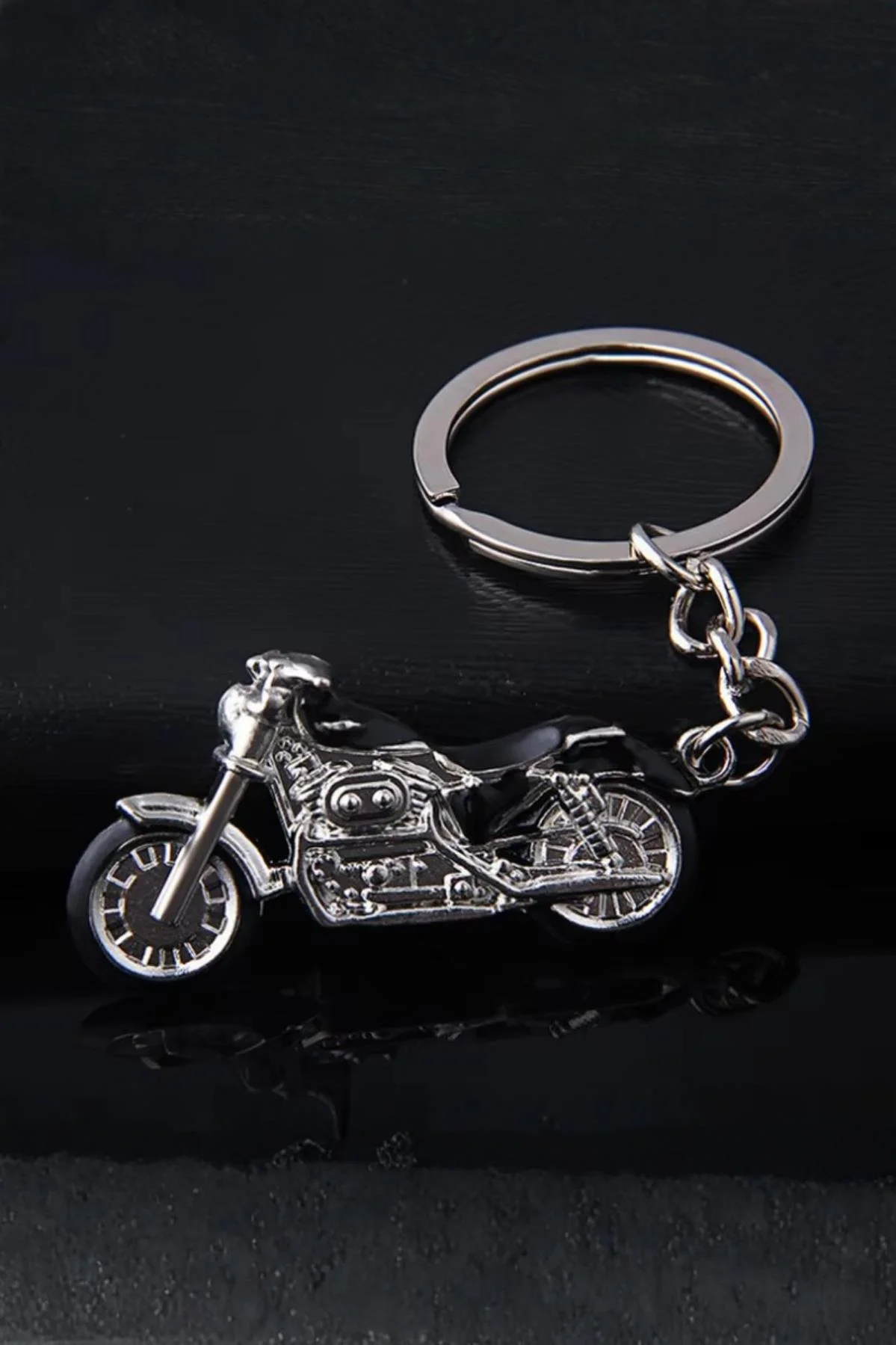 Motosiklet Anahtarlık Çinko Alaşım Metal 4,5 cm - Motor Figürlü Anahtarlık - Görsel 2