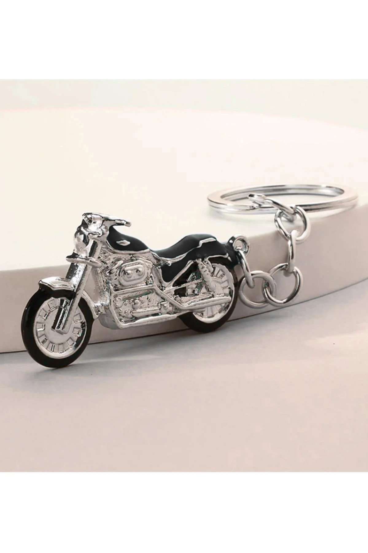 Motosiklet Anahtarlık Çinko Alaşım Metal 4,5 cm - Motor Figürlü Anahtarlık - Görsel 5