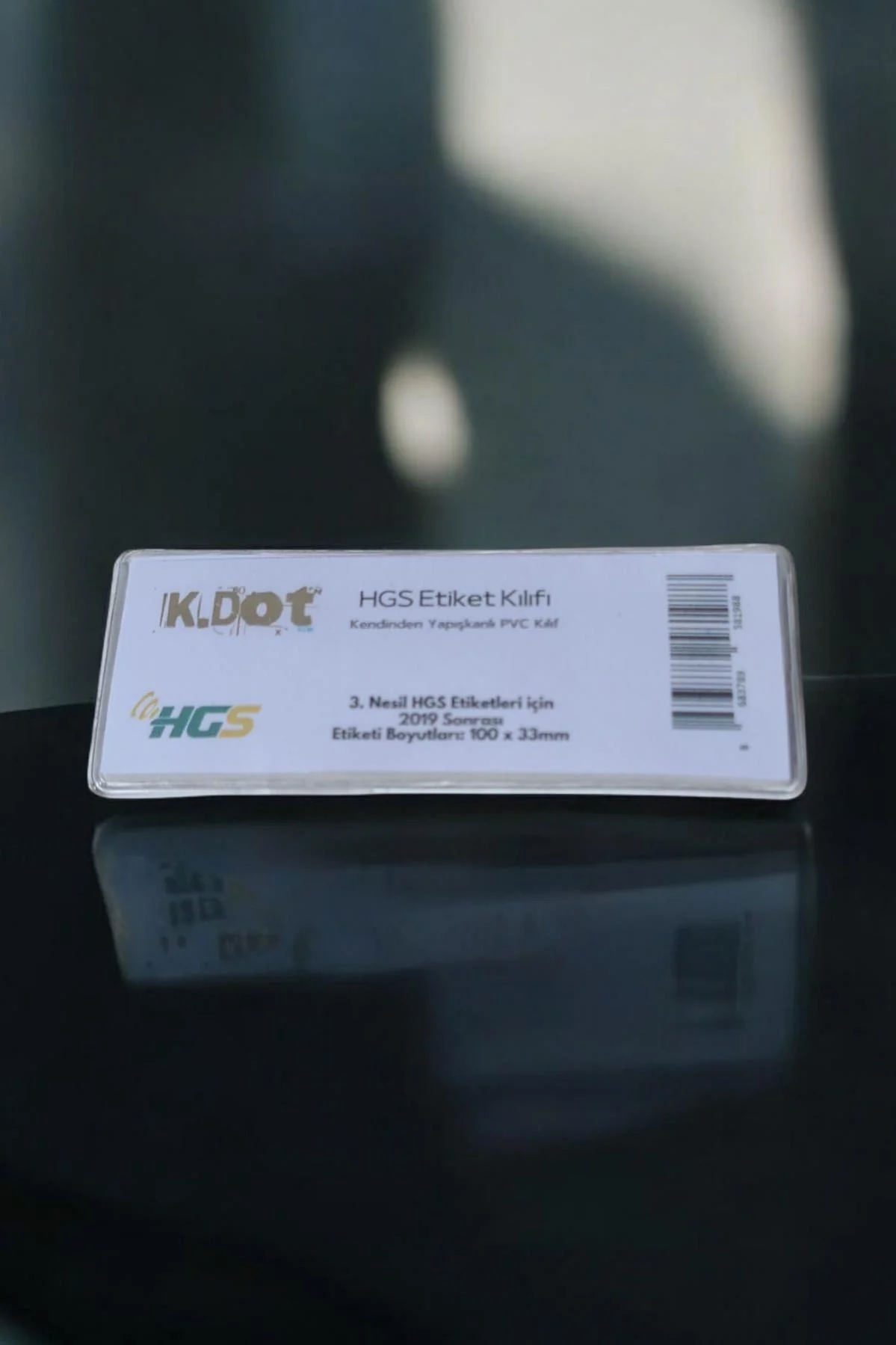 HGS Etiket Kılıfı Kendinden Yapışkanlı PVC 100x33 mm - Bükülebilir HGS Koruyucu