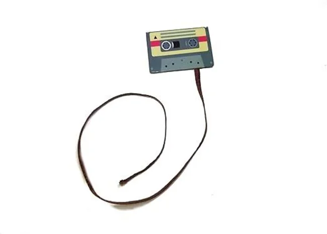 Kitap Ayracı Kaset Figürlü Kurdeleli - Retro Kaset Temalı Ayraç - Görsel 3