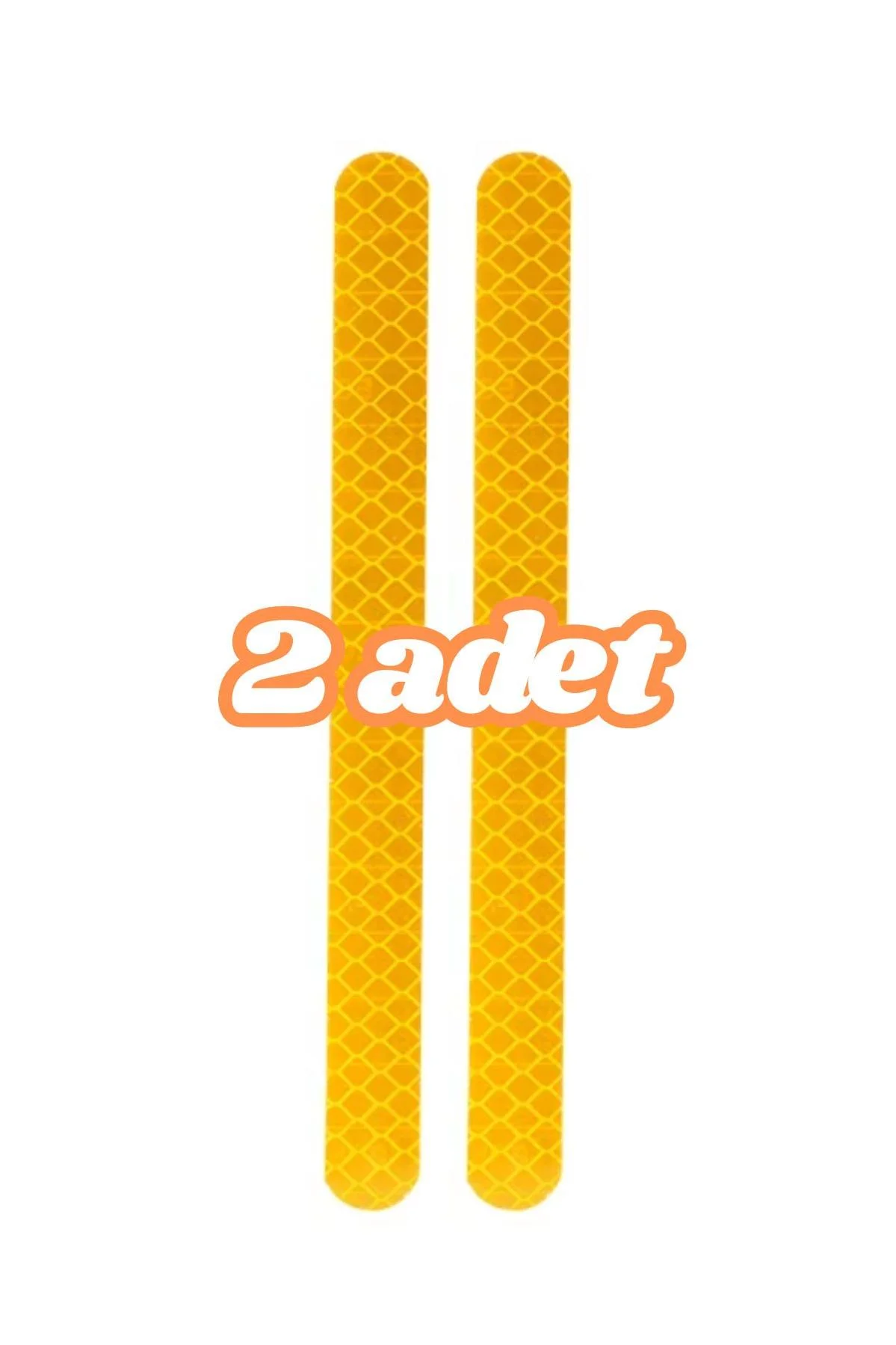 Reflektör Yansıtıcı Sticker Şerit 2 Adet - Araç, Motosiklet ve Bisiklet İçin - Görsel 4