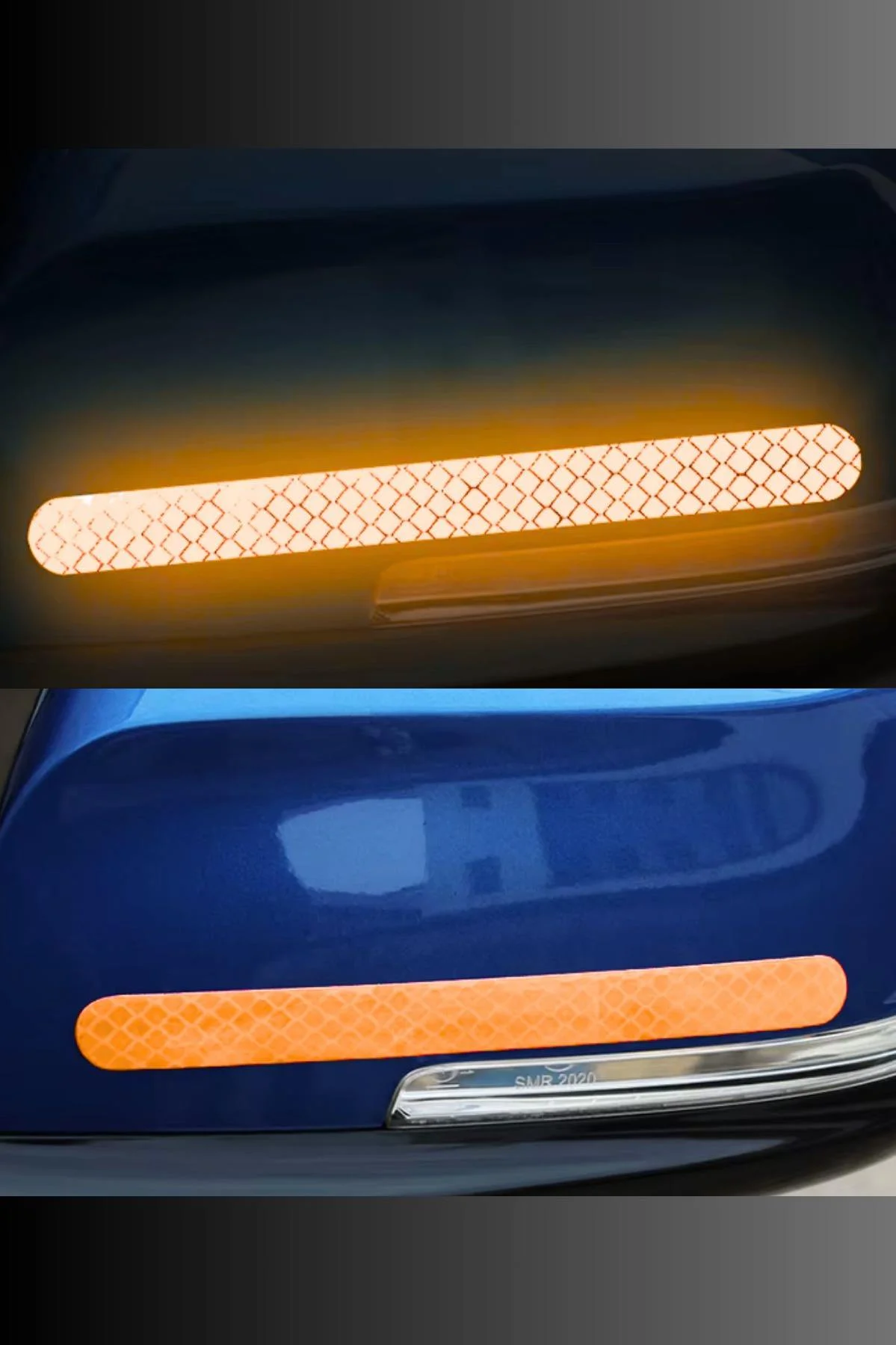 Reflektör Yansıtıcı Sticker Şerit 2 Adet - Araç, Motosiklet ve Bisiklet İçin - Görsel 5